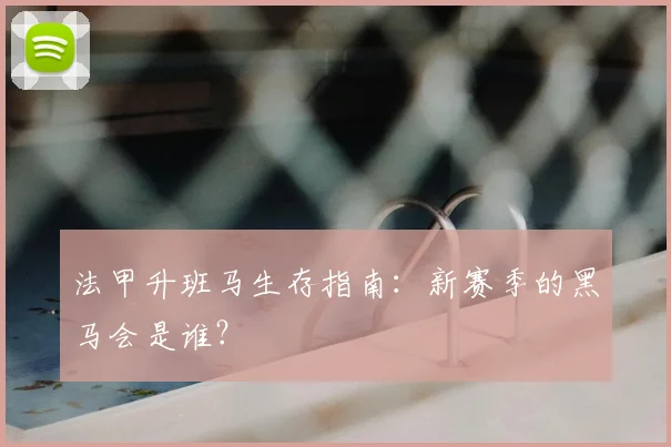 法甲升班马生存指南：新赛季的黑马会是谁？